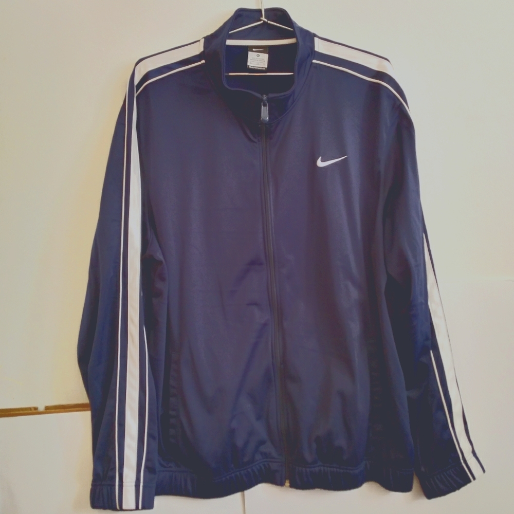 Nike white and blue Sweatshirt mens size XL